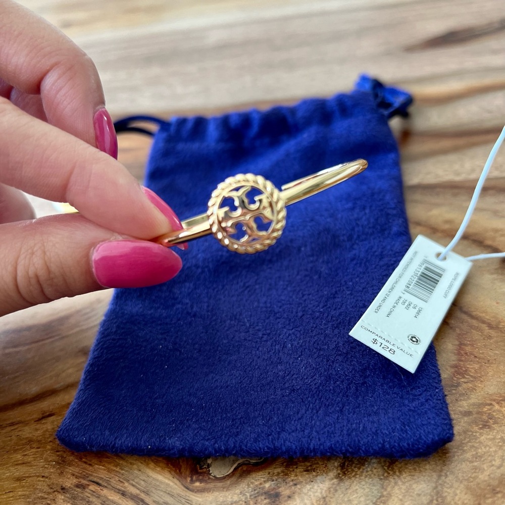 ✨ New Tory Burch Authentic Rope Logo Cuff for Small/Medium Wrists